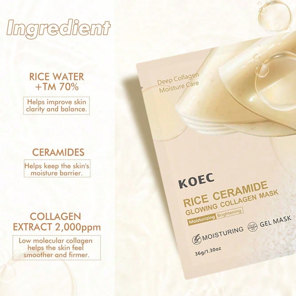 Rice 70 Glow Collagen Mask Mas - Luxury Glow Skincare ulasan dan harga