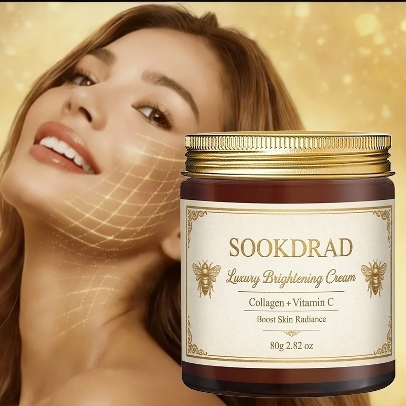 Krim Pencerah Mewah, Kolagen+V - Luxury Glow Skincare ulasan dan harga