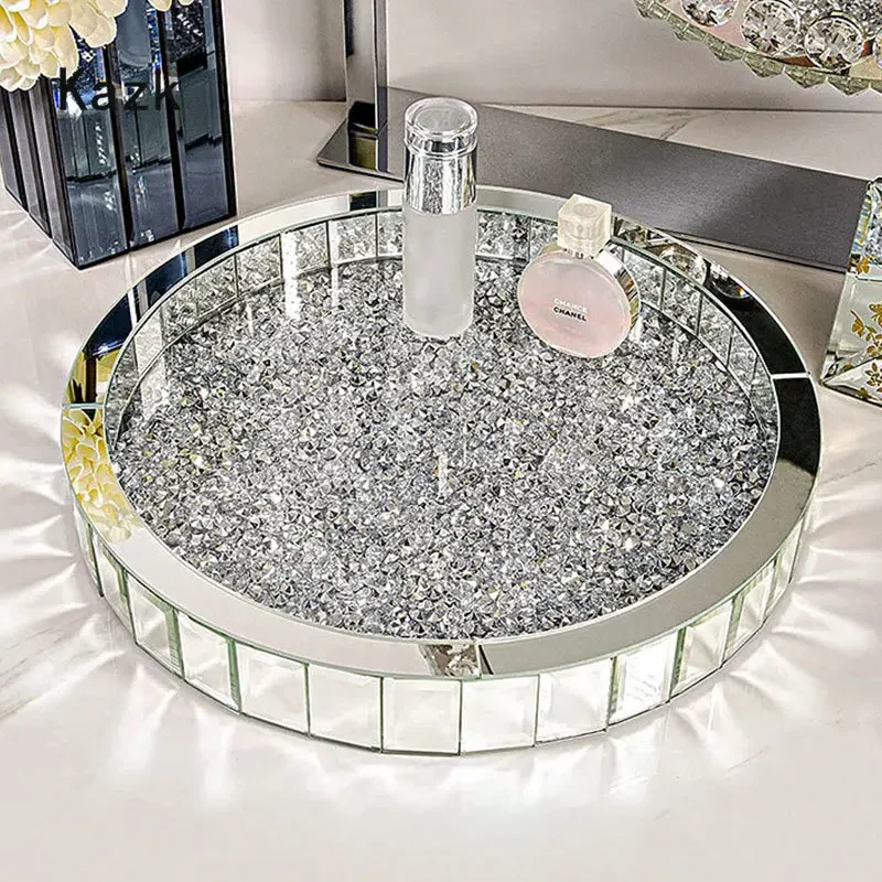 Nampan Penyimpanan Kaca Inlay  - Luxury Skincare Aesthetic ulasan dan harga
