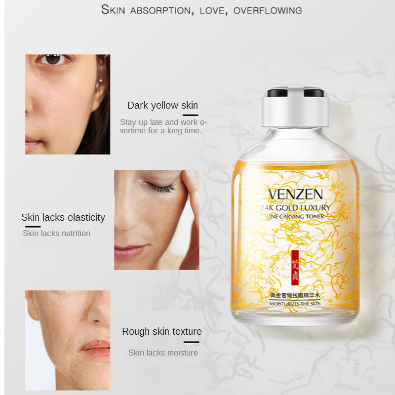 24K Emas Line Ukiran Toner Pel - Luxury Skincare Treatments ulasan dan harga