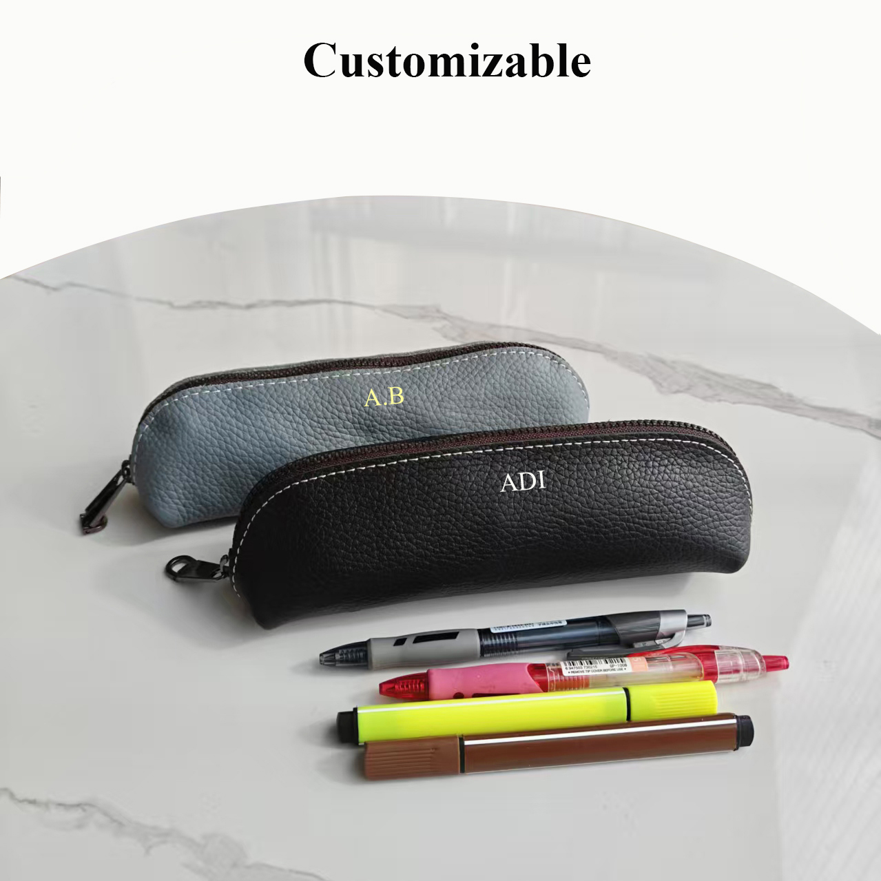 Tas Pensil Kulit Asli Nama Kus - Luxury Skincare And Makeup Brands ulasan dan harga